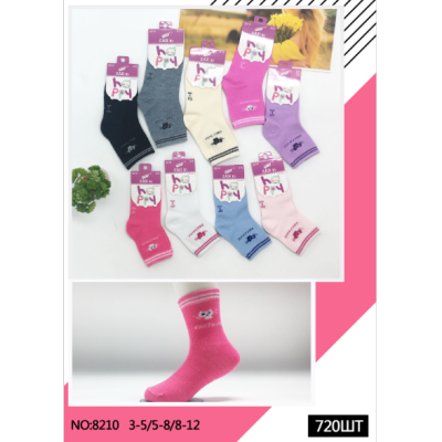 Factory Wholesale Foreign Trade Children's Socks Summer Thin Mid-Calf Girls'socks