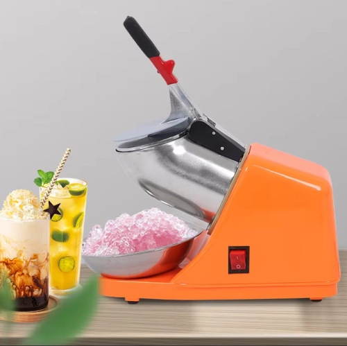 双刀电动刨冰机小型商用多功能绵绵沙奶茶店奶昔冰块可调节碎冰机