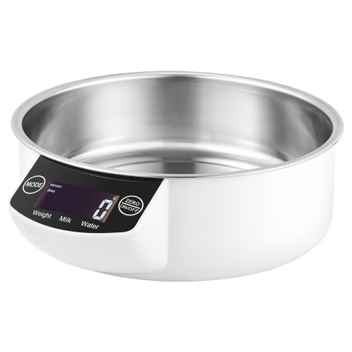 不锈钢碗秤厨房电子食物秤家用烘焙克秤宠物食品计量称电子称