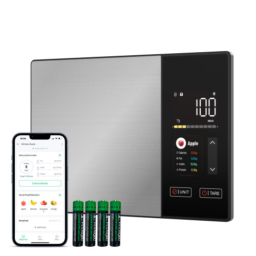 新款不锈钢智能蓝牙电子厨房营养秤食品烘焙小型精准高精度计量称