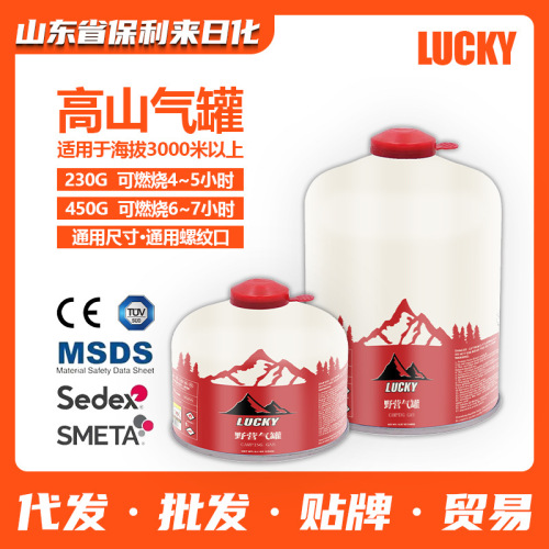 户外扁气罐便携高原高山气瓶野外野餐炉具瓦斯丁烷燃气高山气罐