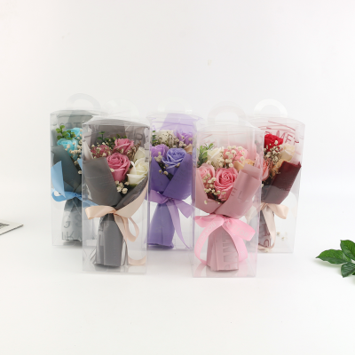 Bouquet Bouquet Rose Gift Box Rose Soap Flower Holiday Atmosphere Valentine's Day Gift Preserved Fresh Flower Artificial Flower Bouquet