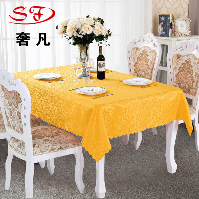 Hotel Tablecloth Fabric round Dining Table Restaurant Ding Room Coffee Table Cloth European Eight-Immortal Table round Table Tablecloth Wholesale