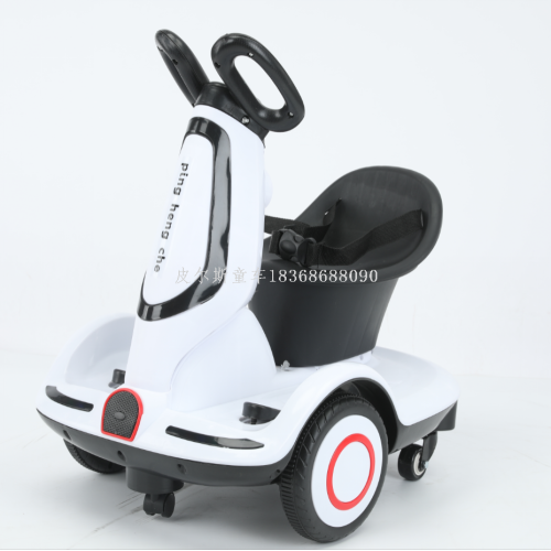 皮尔斯童车儿童瓦力车双驱单电儿童平衡车带灯光音乐