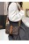 [Weiwei Kangaroo] PVC Presbyopic One-Shoulder Crossbody Bag Cover Flip Fashion Women's Bag One Piece Dropshipping