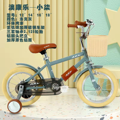 New Children's Bicycle 12-Inch/14-Inch/16-Inch/18-Inch Bicycle Children's Bicycle Factory Straight Hair