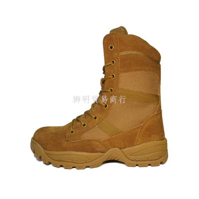 Side Zipper Combat Boots High-Top Military Boots Lightweight Tactical Boots Factory wholesale Combat Boots