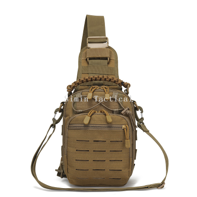 New Products in Stock Single Shoulder Crossbody Outdoor Portable Cycling Bag Camouflage Outdoor Sports Small Chest Pannier Bag Laser Punching Bag