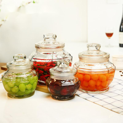 Supply Storage Jar Factory Wholesale Kitchen Glass Bottle Candy Box Pickles Jar Glass