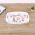 Wide Edge Rounded Melamine Tray Coffee Cup Tray Fashion Melamine Fruit Dessert Tray Simple Dining Tray