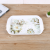 European-Style Flower Melamine Square Tray New Year Fruit Dining Tray Coffee Drinking Tea Plate