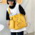 Students' Crossbody Bag Portable Ins Canvas Bag Cute Children's Learning One-Shoulder Canvas Bag Primary School Student Portable Book Bag
