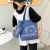 Students' Crossbody Bag Portable Ins Canvas Bag Cute Children's Learning One-Shoulder Canvas Bag Primary School Student Portable Book Bag