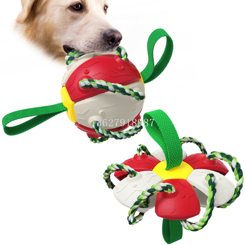 Pet Toy Factory Outdoor Grinding Ball Walking Dog Frisbee interactive Football Training Dog Toy Self-Blowing Ball