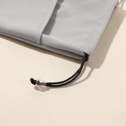 跨境专供长毛绒数码收纳袋 新品珠宝首饰抽绳束口收纳袋