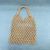 New Cotton Thread Mesh Pattern Woven Bag Casual Hollow Handbag Cotton String Bag Handmade Beach Straw Bag Women's Bag Wholesale