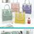 New Canvas Bag Lamination Waterproof Handbag Square Bag Ribbon Series Handbag Letters