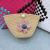 New Dumpling Bag Handmade Knitted Messenger Bag Straw Bag Shell Beach Bag Change Key Case Mobile Phone Bag
