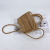 New Straw Bag Simple Hollow Hand-Woven Bag Fashion Beach Bag Ladies Hand Bag Messenger Bag Small Square Bag