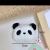 New Cartoon Fabric Decoration Cotton Filling Three-Dimensional Panda Plush Doll Purse Accessories National Style Giant Panda