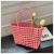 New Picnic Camping Hollow Hand-Woven Bag Portable Vegetable Basket Holiday Leisure Beach Bag Handbag Women's Bag