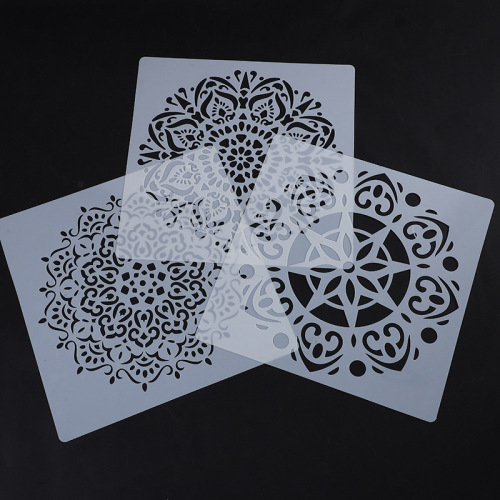 DIY绘画模板儿童益智手工涂鸦画画板镂空绘画板纸质PET画板