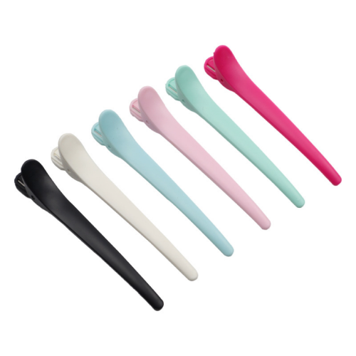 macaron color hair beauty clip barber shop hair cutting updo partition bangs fixing clip hair salon positioning plastic duckbill clip