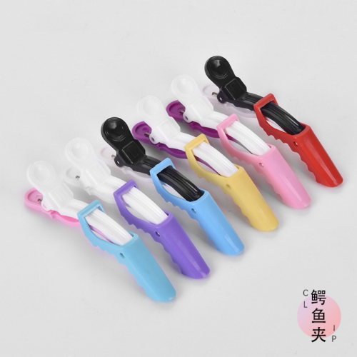 Crocodile Clip Candy Color Updo Clip Barber Shop Hair Partition Positioning Clip Long Mouth Bangs Clip Cross-Border New