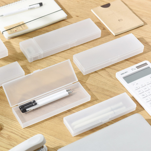 日式儿童铅笔盒半透明磨砂笔盒学生文具盒一件代发文具盒礼品