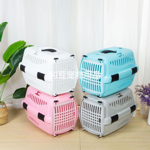 Pet Air Box Cat Cage Cat Box out portable Car Consignment Suitcase Small Cat and Dog Pet Supplies Dog Cage