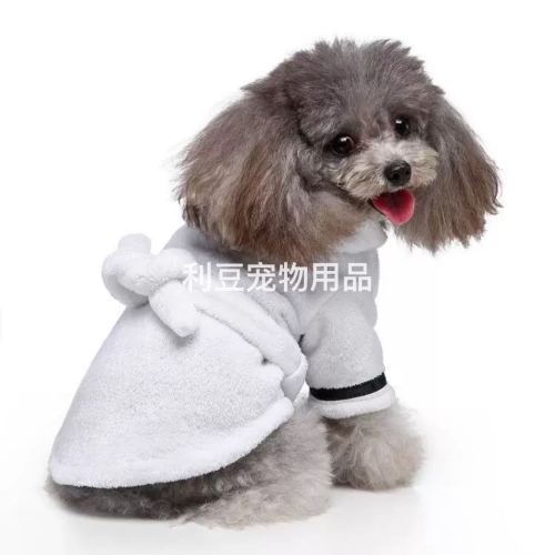 Pet Clothes Hotel Bath Towel Dog/Cat Bathrobe Jarre Aero Bull Pet Bathrobe Warm Night-Robe Pajamas Absorbent Towel