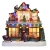 New [Spot] Santa Claus Climbing Stairs Scene Christmas Decorations Luminous Music House Ornaments