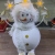 Iron Snowman Shape Snowflake LED Light Electronic Ornaments