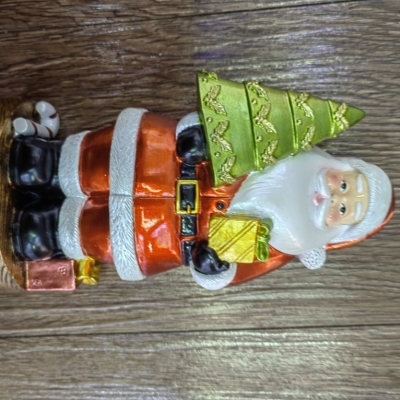Resin Pure Ornaments Red Santa Claus Christmas Tree Gift Decorations