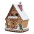 Christmas Gingerbread Man Cute Small House Luminous House Decoration