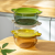 Light Luxury Draining Basket with Lid Kitchen Household Washing Vegetables Basin Fruit and Vegetable Drain Basket Fruitx
