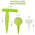 Fluorescent Green Seeder 5-Gear Adjustable Gardening Tool Set Gardening Plastic Hole Punch