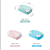 Lunch Box Heated Light Food Portable Salad Box Lunch Box 8025 Four +1 Sauce Grid Square Lunch Box Cross-Border