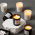 Household Niche Two-Color Glass Aromatherapy Candle Fragrance Bean Wax Hand Gift 50G Decoration