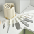 New Kitchen Rotating Knife Holder Light Luxury Cream Style Multi-Functional Knife Rack Household Storage Rack Integrated