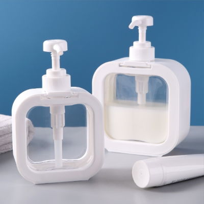 Large Capacity Travel Storage Bottle 500ml Shampoo Shower Gel Empty Bottle Press Type Transparent Sannitizer Replacement