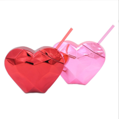 Cross-Border E-Commerce Lip Cup Disco Electroplating Cup Couple's Cups Festival Shaped with Straw Drink Cup Wine Glass