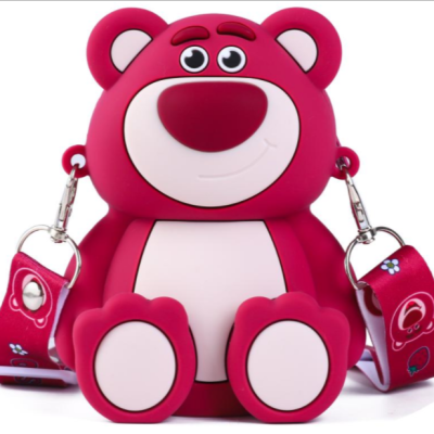 Genuine Disney Series Strawberry Bear Full Body Crossbody Bag
