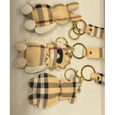 Carrying Strap Plaid Keychain