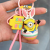 Genuine Minions Egg Series Cartoon Cute Girl Heart PVC Keychain Bag Lanyard