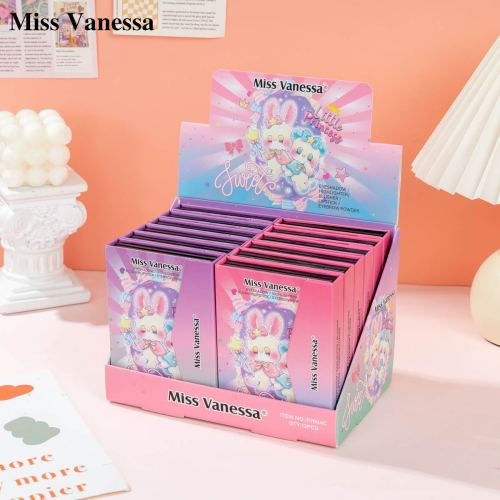 Miss Vanessa 爱心可爱，高光打底小纸本眼影，带刷多功能眼影