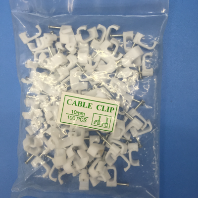 Cable Clips 4-50mm Square Plastic Cable Clip Card Tailor's Tack Electric Wire Card Nail Net Tailor's Tack Plastic Wire