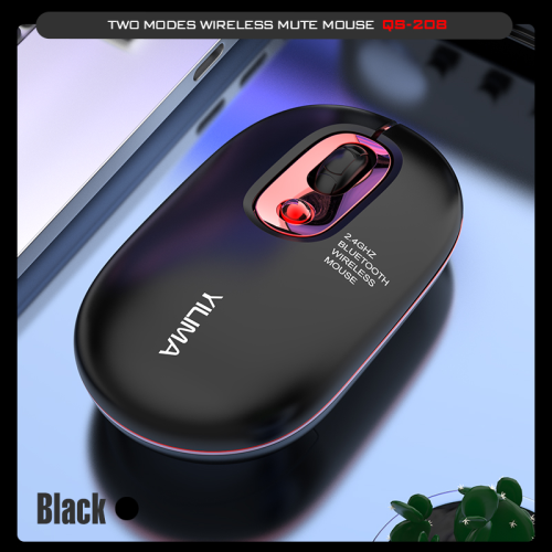 yilima wireless bluetooth dual-mode mouse 2.4g factory direct supply suitable for good-looking office study