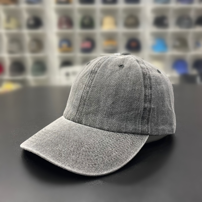 Washed Sun Hat Peaked Cap Denim Spring and Summer Versatile Retro Soft Top Sun Protection Distressed Baseball Cap Factory Wholesale