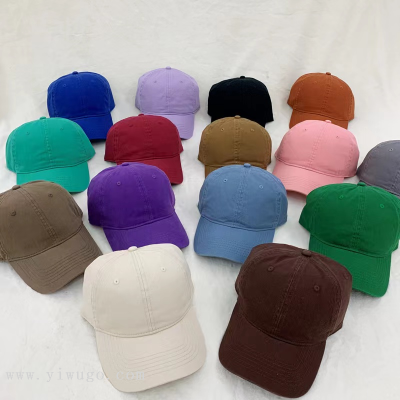 2024 Cotton Simple Fashion Baseball Cap Classic Korean Fashion Baseball Cap